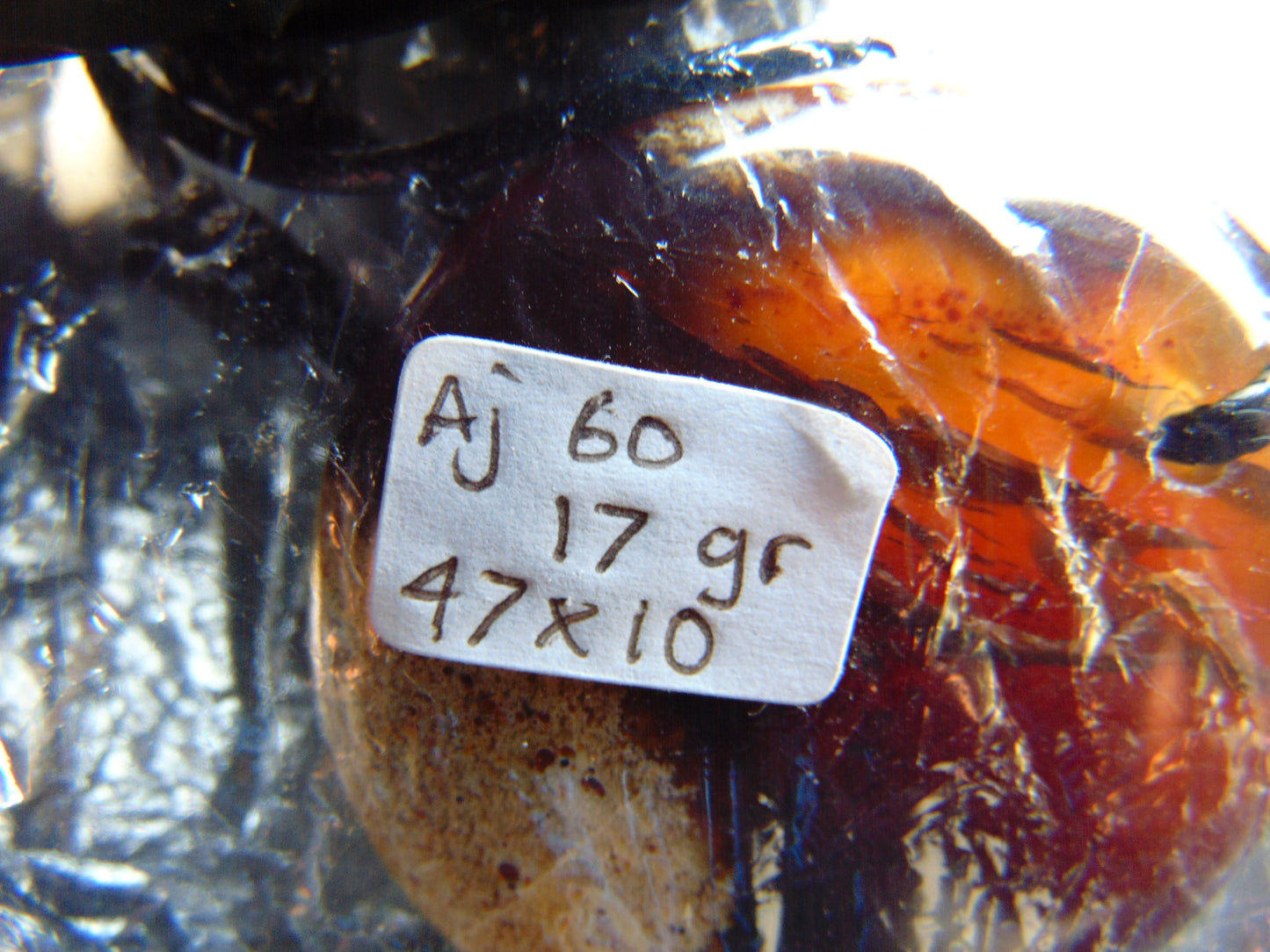 17 gr Chip Pendant Indonesian Amber for Healing AJ60