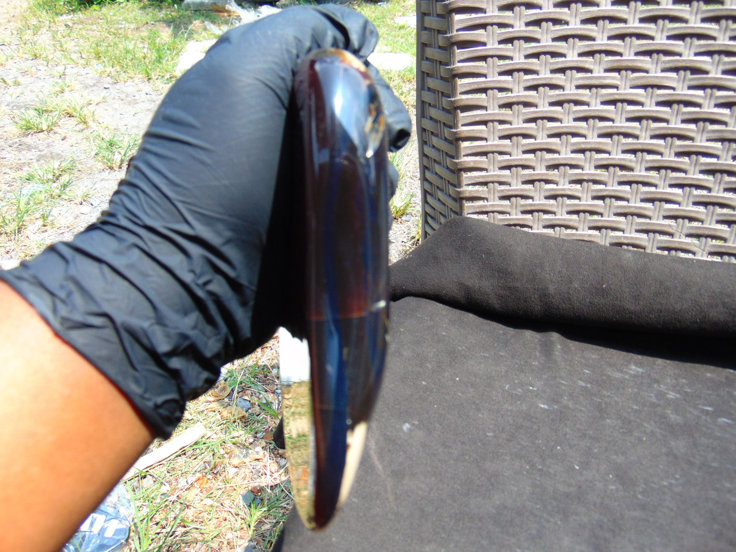 219 gram Slab polished Indonesian Dark Red Amber for Healing 25N167