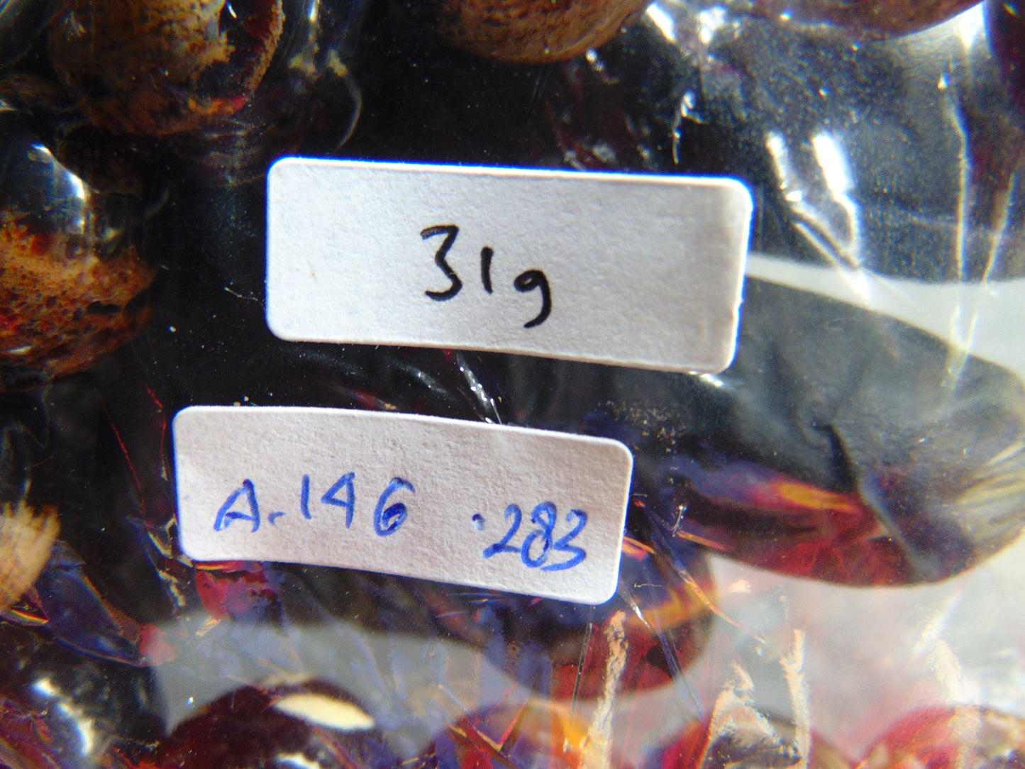 31 gram 14 Beads Mala Bracelet Indonesian White Amber for Healing A14G283