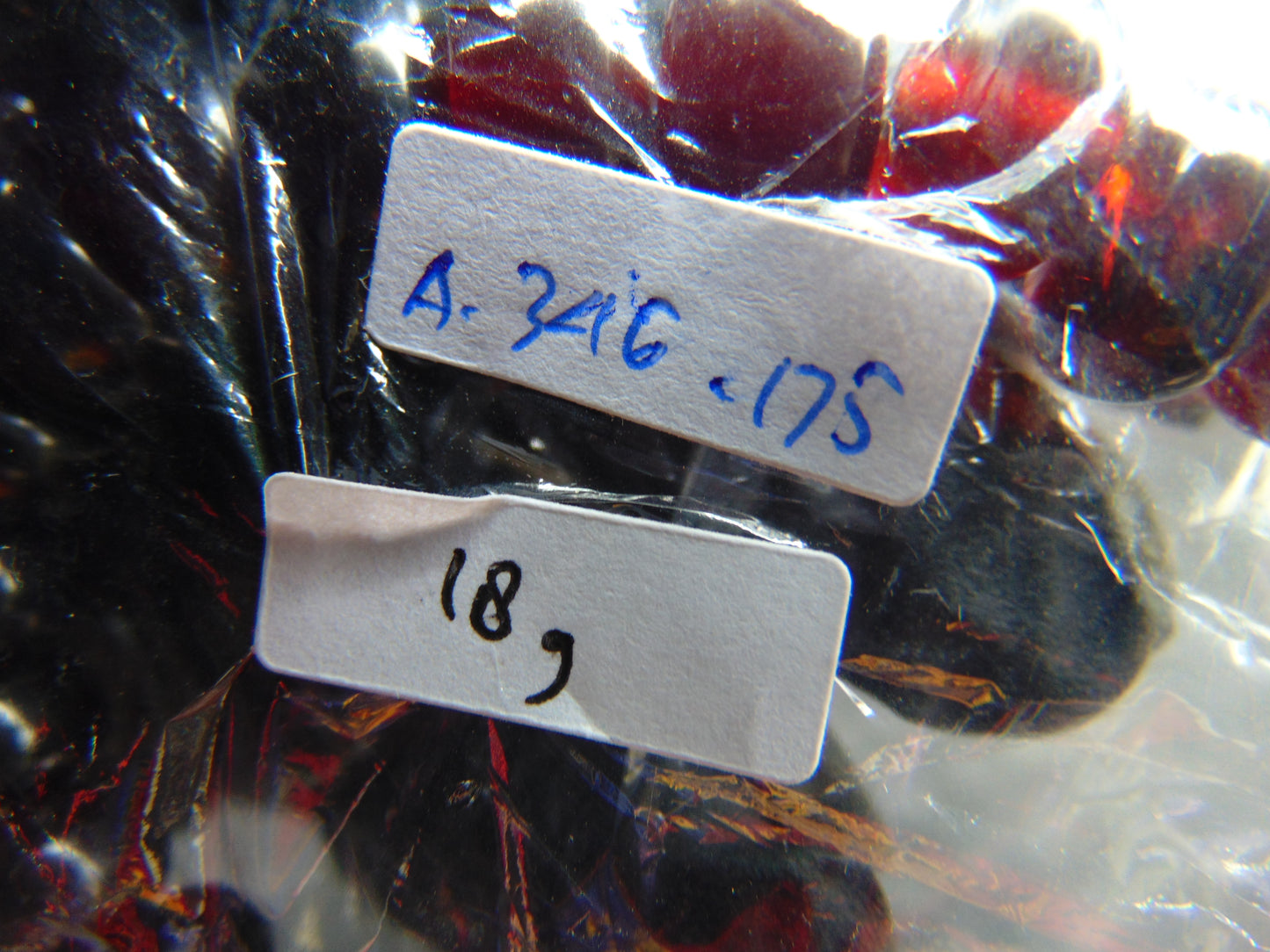 18 gram Small Beads Bracelet Indonesian Cherry Red Amber for Healing A34G175