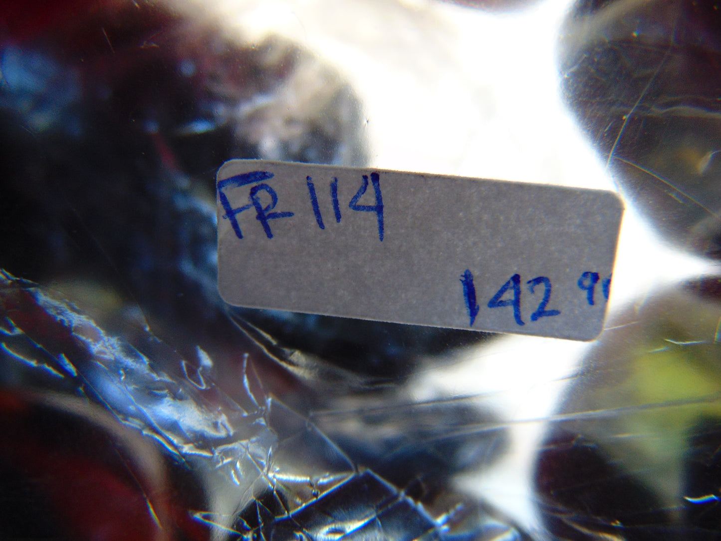 142 gr 7 Square Beads Bangle Indonesian Sumatra Dark Blue Amber for Healing FR114