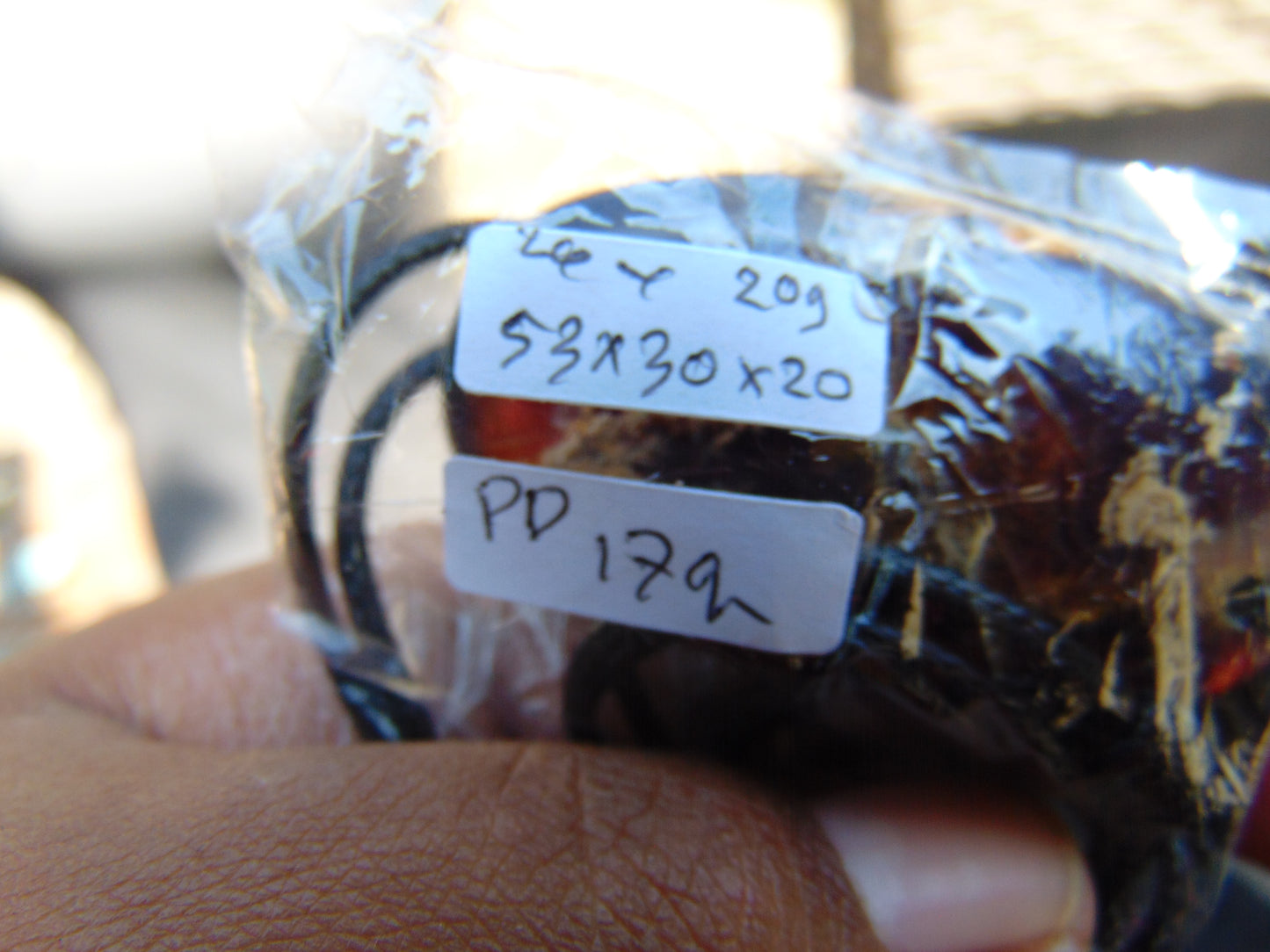 17 gram Pendant Indonesian Blue Amber for Healing 26Y209