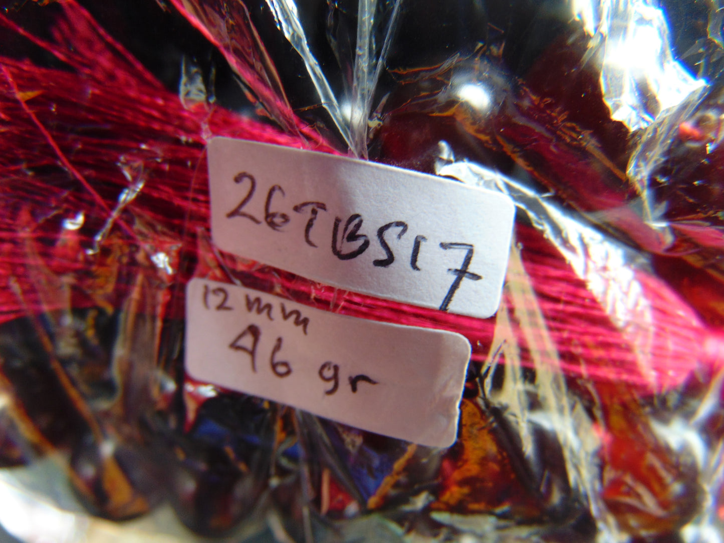 46 gr Hand Tasbih 33+2 Beads 12 mm Indonesian Red Amber for Healing 25TBS17