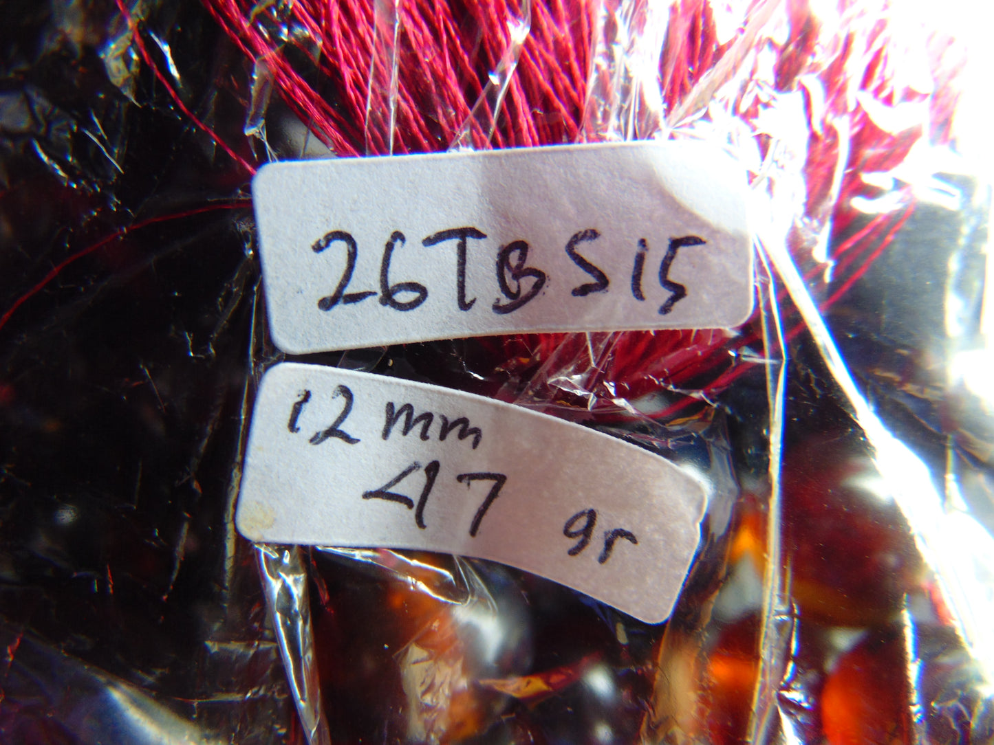 47 gr Hand Tasbih 33+2 Beads 12 mm Indonesian Red Amber for Healing 25TBS15