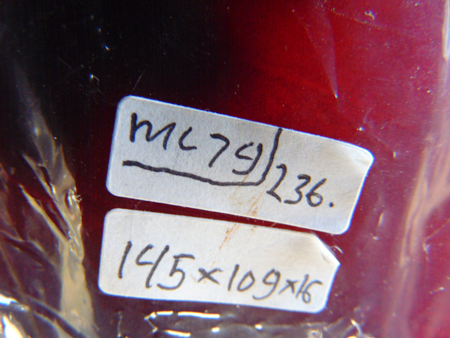 236 gram Slab polished Indonesian Cherry Red Amber for Healing ML79