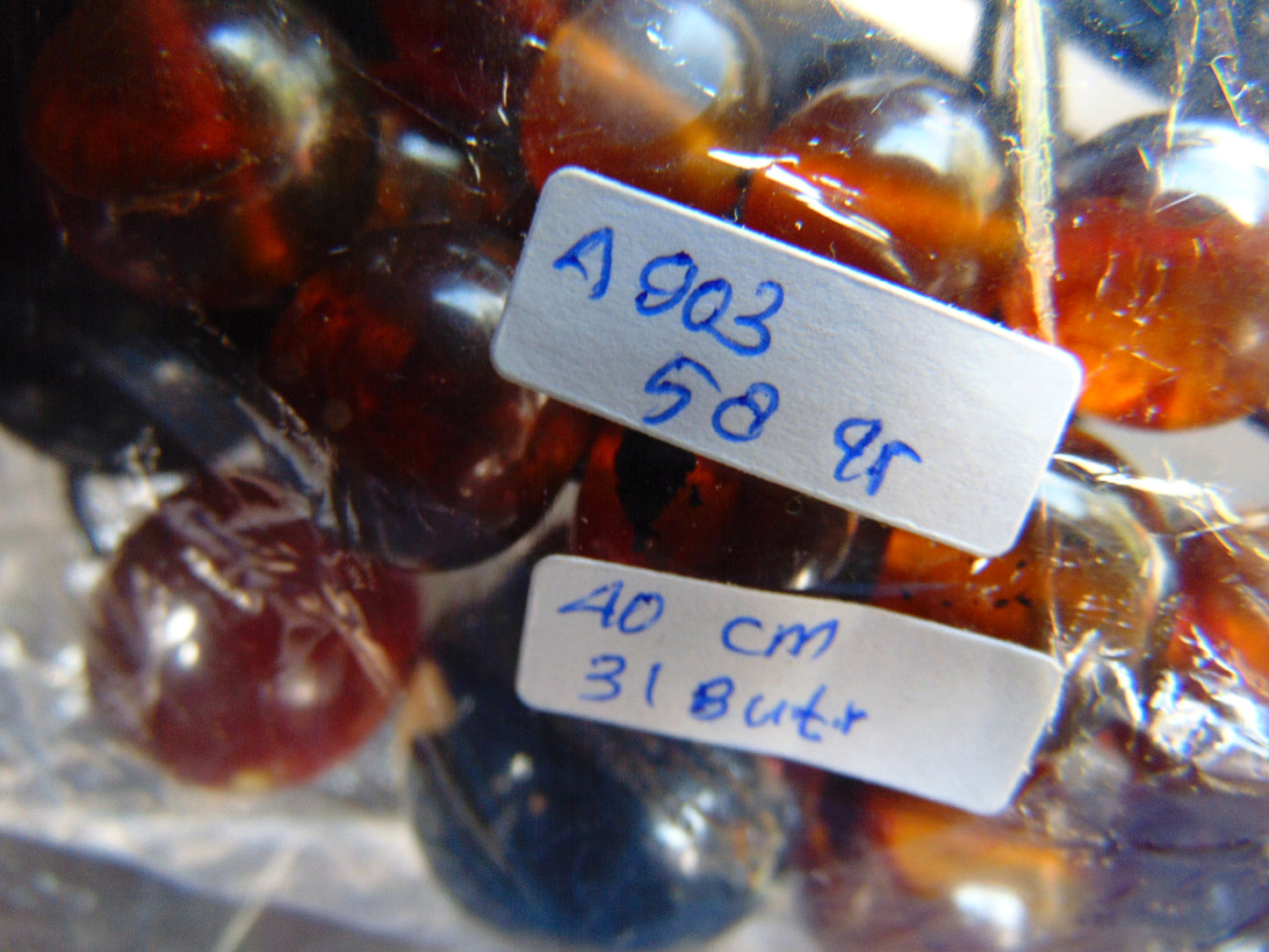58 gram Small Beads Necklace Indonesian Amber for Healing A903