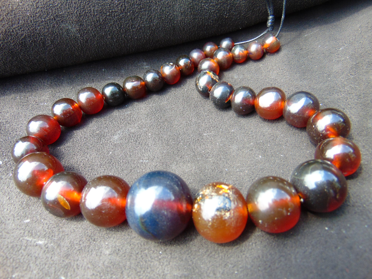 66 gram Small Beads Combination Necklace Indonesian Amber for Healing A907