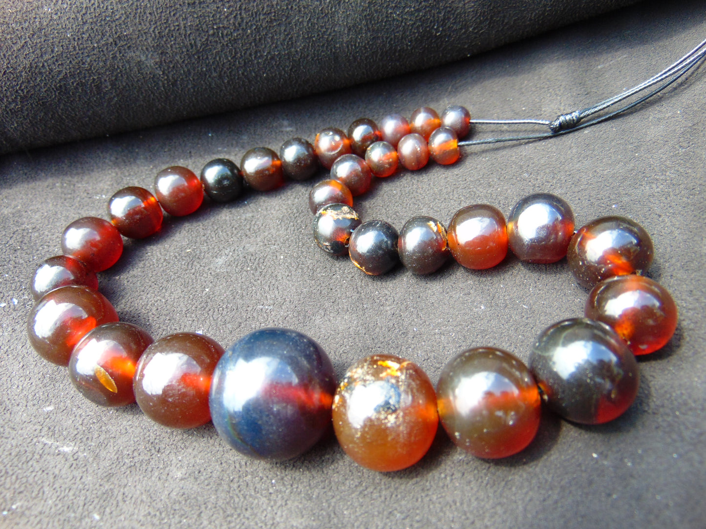 66 gram Small Beads Combination Necklace Indonesian Amber for Healing A907