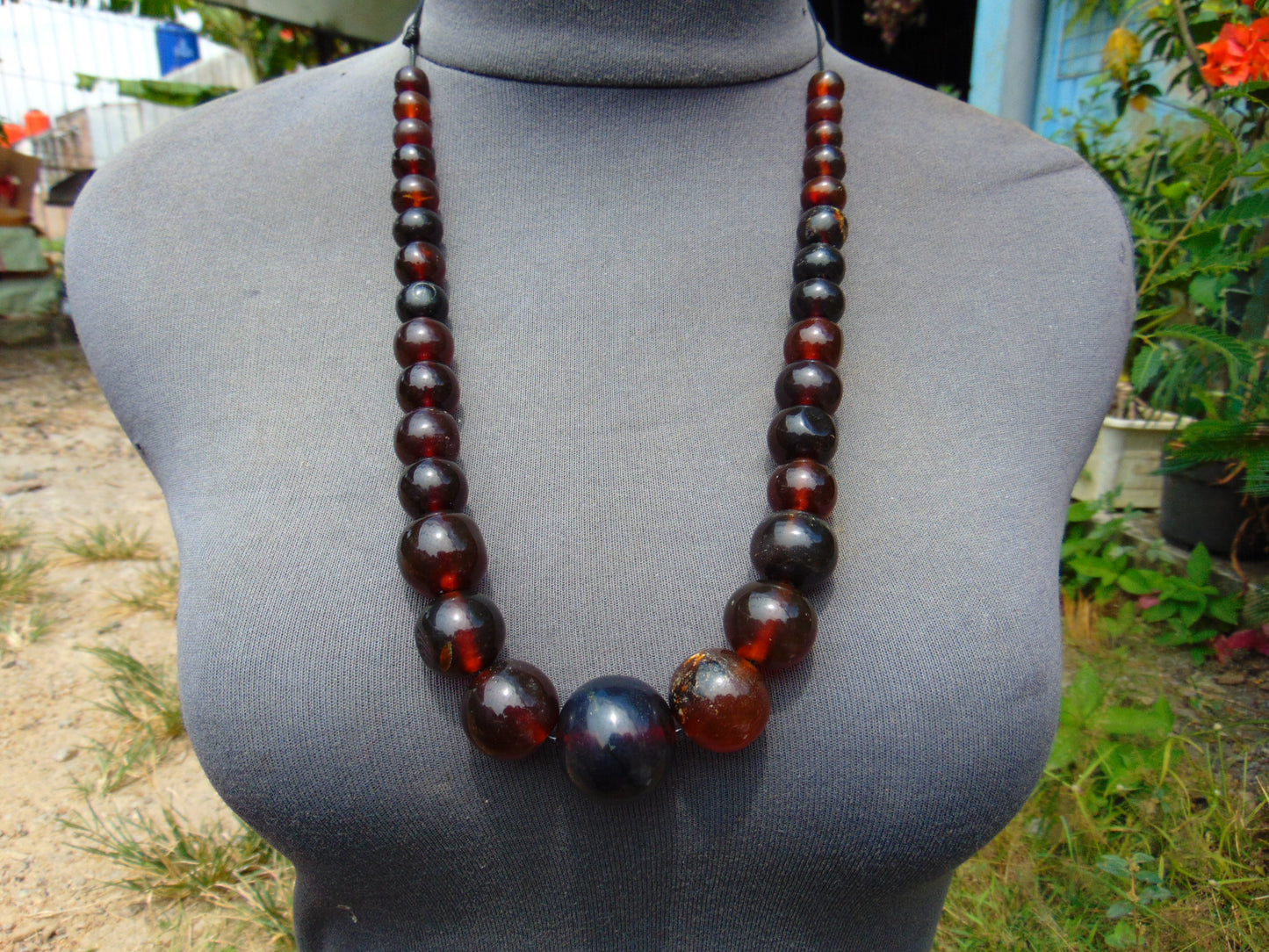 66 gram Small Beads Combination Necklace Indonesian Amber for Healing A907