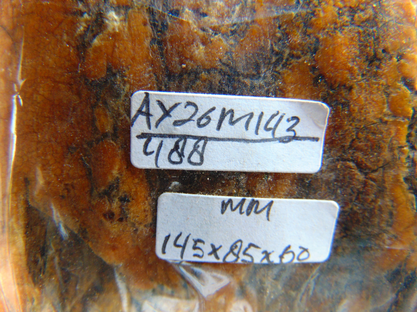 488 gram Polished Indonesia Yellow Aromatic Amber for Healing AY26M143