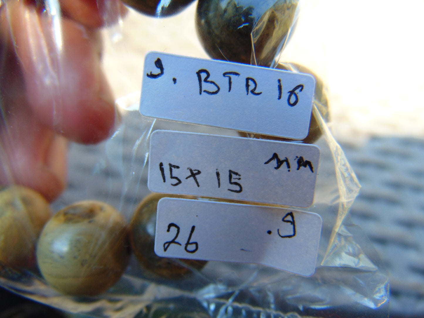 26 gram 16 Beads Mala Bracelet Indonesian perfumed yellow ambil 1 3mm for Healing BTR16