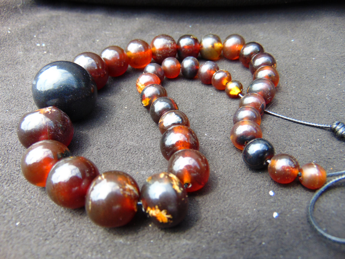 51 gram Small Beads Combination Necklace Indonesian Amber for Healing A909