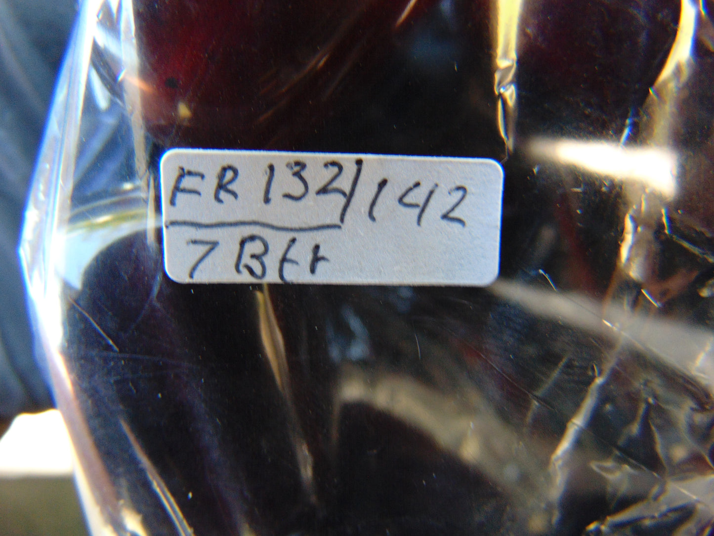 142 gr 7 Square Beads Bangle Indonesian Sumatra Dark Purple Amber for Healing FR132