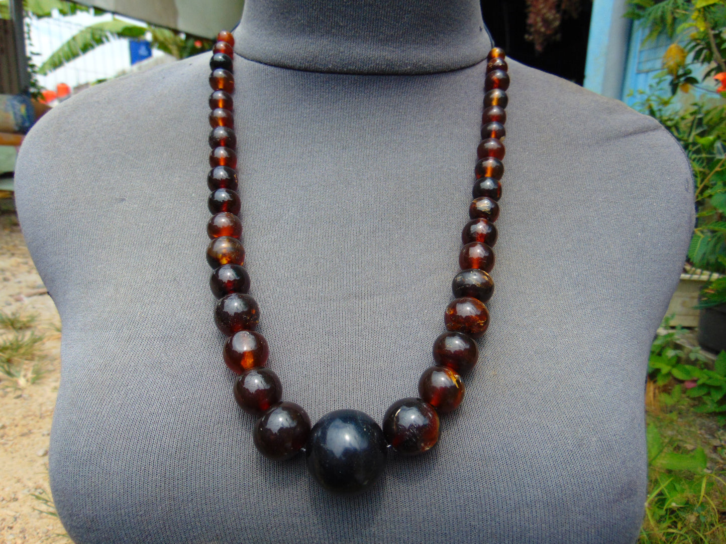51 gram Small Beads Combination Necklace Indonesian Amber for Healing A909