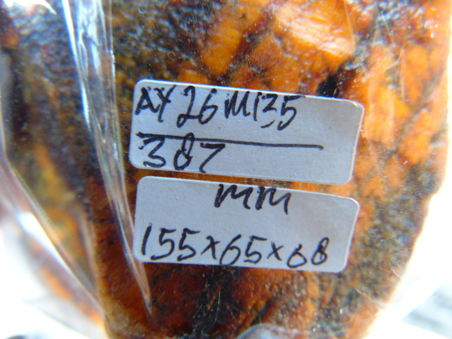 387 gram Polished Indonesia Yellow Aromatic Amber for Healing AY26M135
