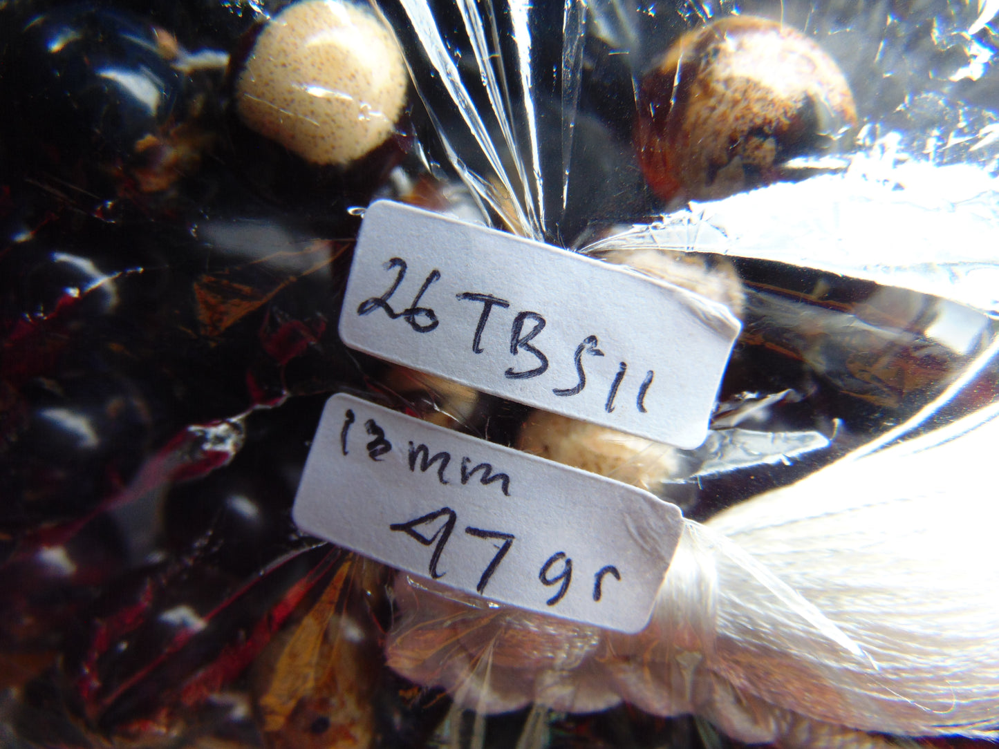 47 gr Hand Tasbih 33+3 Beads 12 mm Indonesian white Amber for Healing 25TBS11