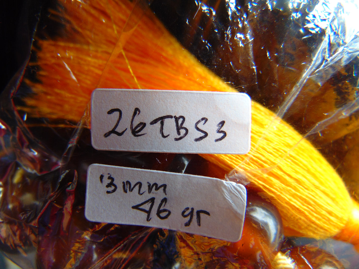 46 gr Hand Tasbih 33+3 Beads 12 mm Indonesian Yellow Red Amber for Healing 25TBS3