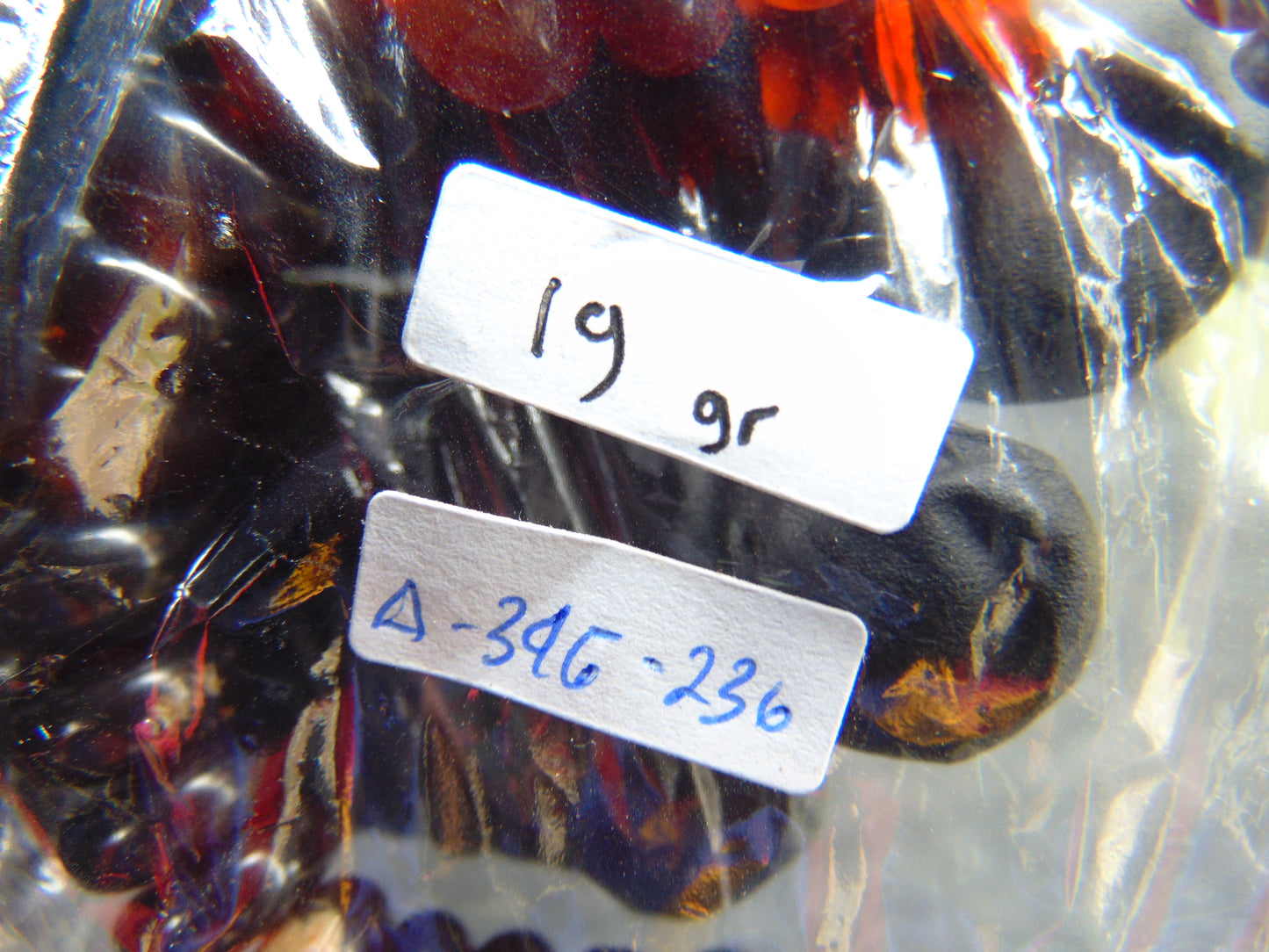 19 gram Small Beads Bracelet Indonesian Dark Red Amber for Healing A34G230