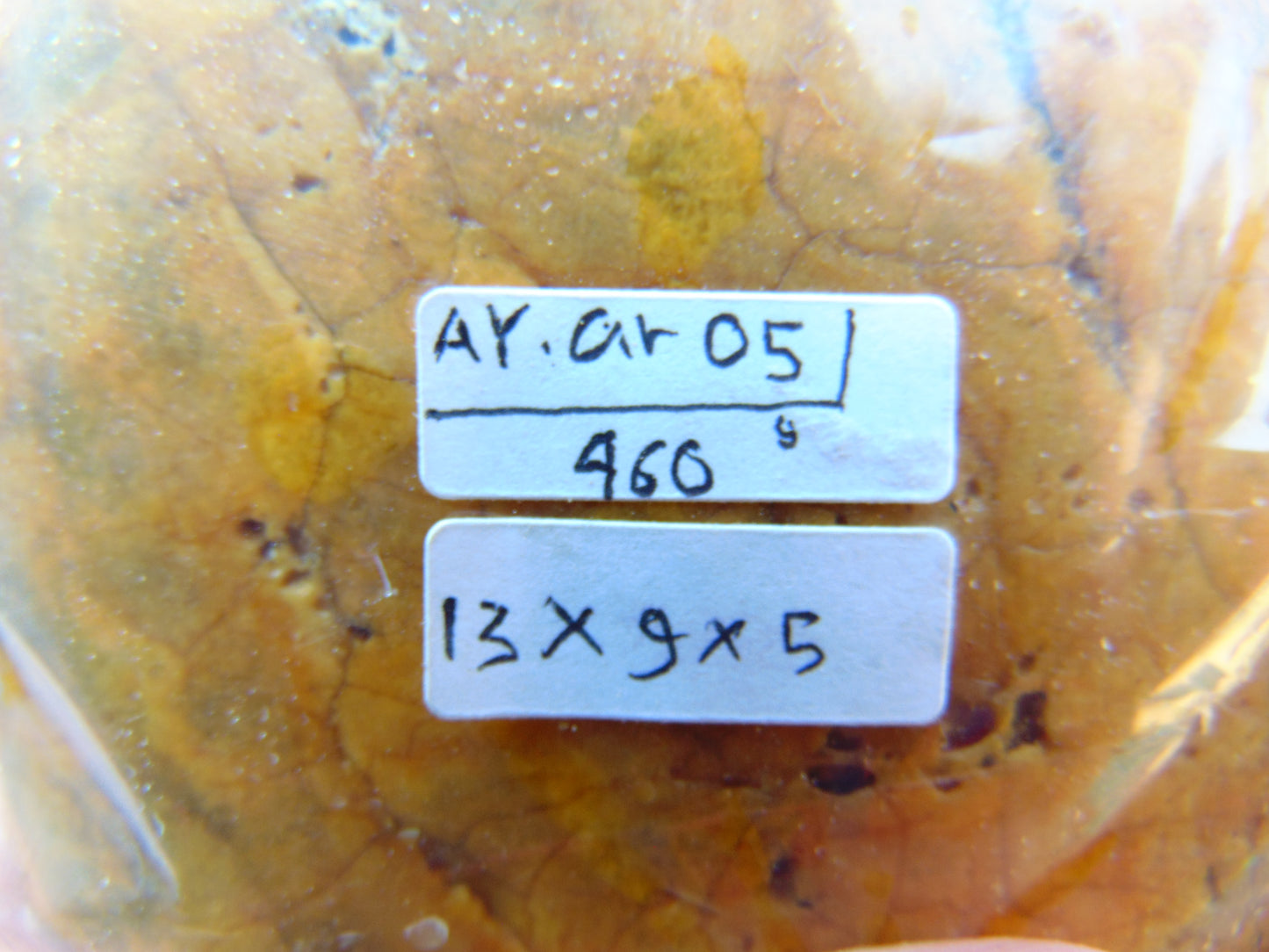 460 gram Polished Indonesia Yellow Fragrance Amber for Healing AYAR05