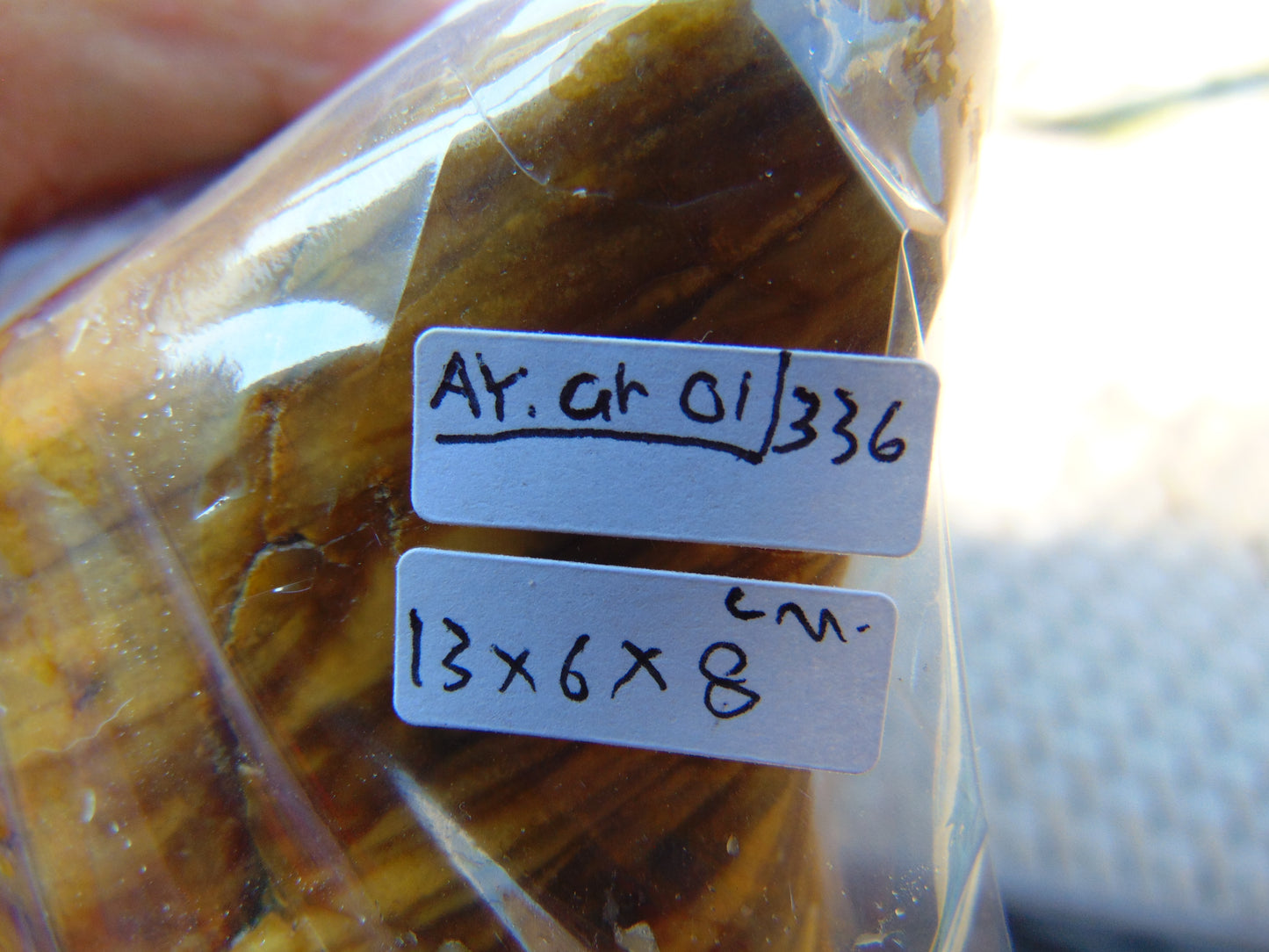 336 gram Polished Indonesia Yellow Fragrance Amber for Healing AYAR01