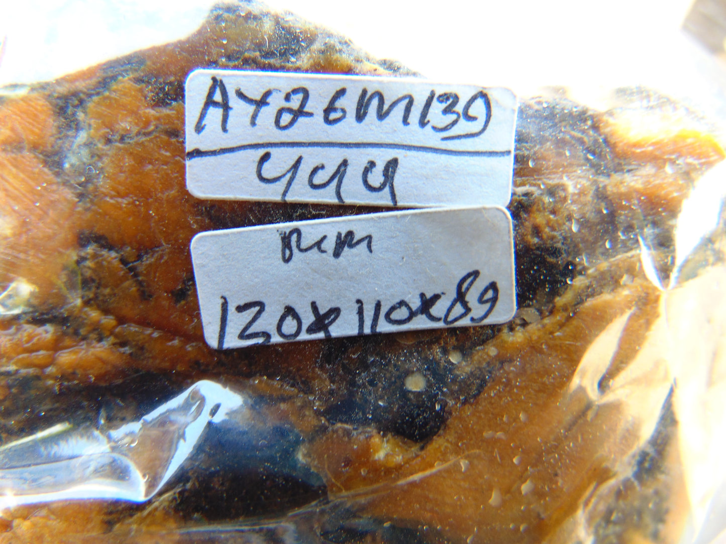 444 gram Polished Indonesia Yellow Aromatic Amber for Healing AY26M139