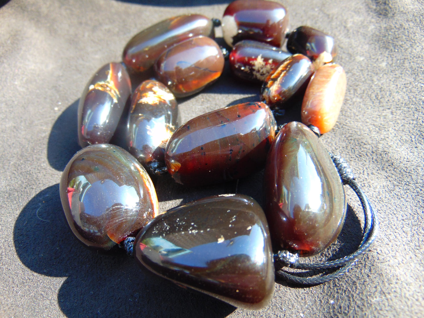 156 gram Small Beads Combination Necklace Indonesian Amber for Healing NE72