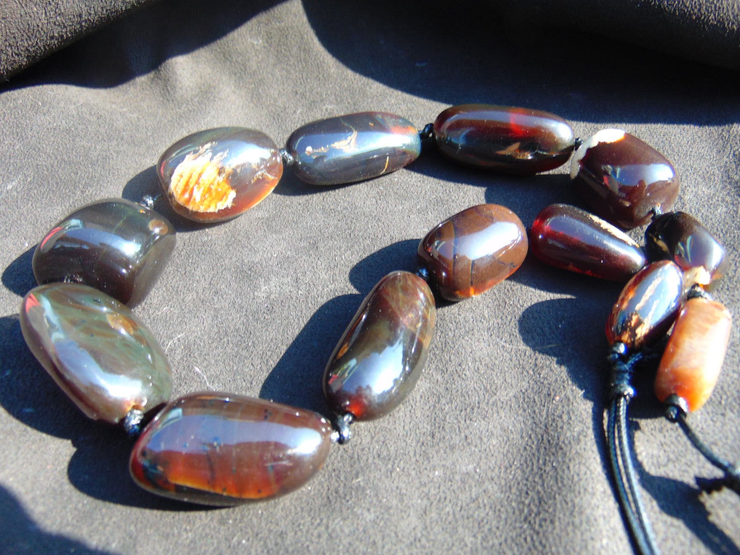 156 gram Small Beads Combination Necklace Indonesian Amber for Healing NE72