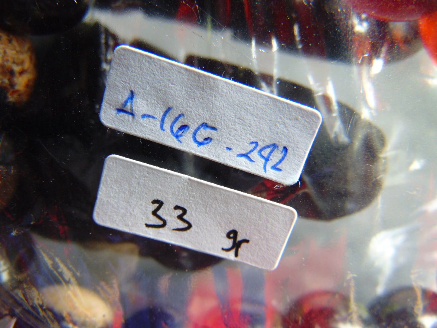 33 gram 16 Beads Mala Bracelet Indonesian Dark Red Amber for Healing A16G242