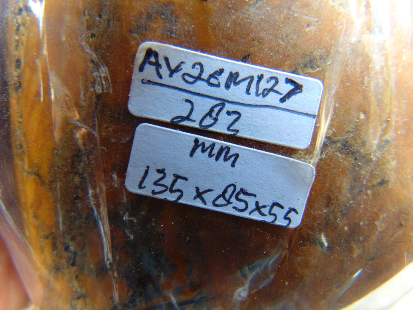 283 gram Polished Indonesia Yellow Aromatic Amber for Healing AY26M127