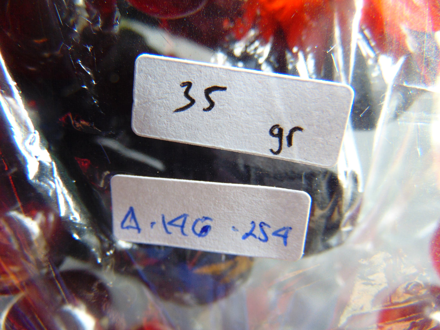 35 gram 14 Beads Mala Bracelet Indonesian Red Amber 16 mm for Healing A14G254