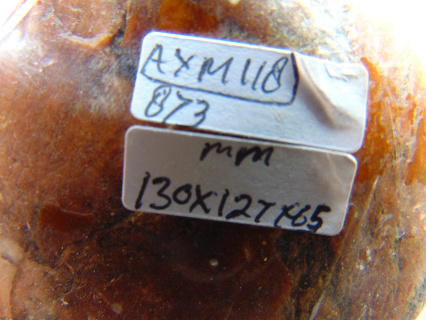 873 gram Polished Indonesia Yellow Aromatic Amber for Healing AYM118