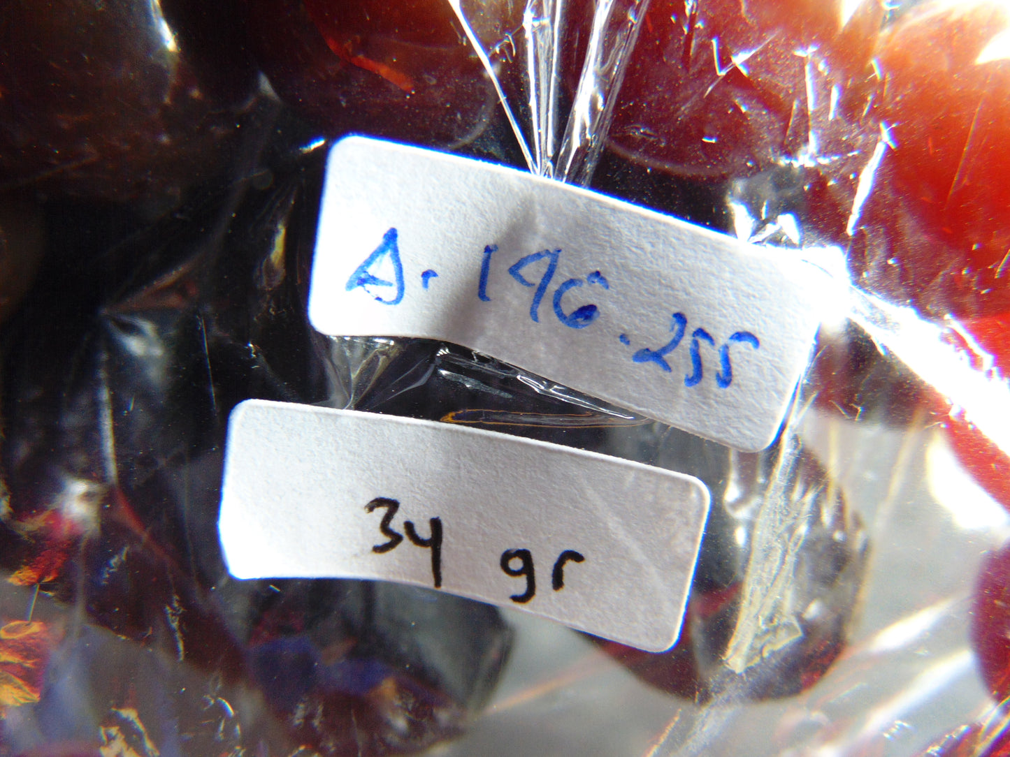 34 gram 14 Beads Mala Bracelet Indonesian Red Amber 16 mm for Healing A14G255