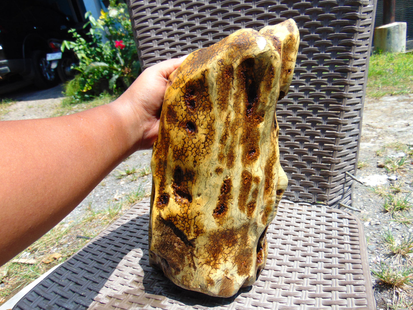 4606 gram Polished Indonesia Yellow Fragrance Amber for Healing K830