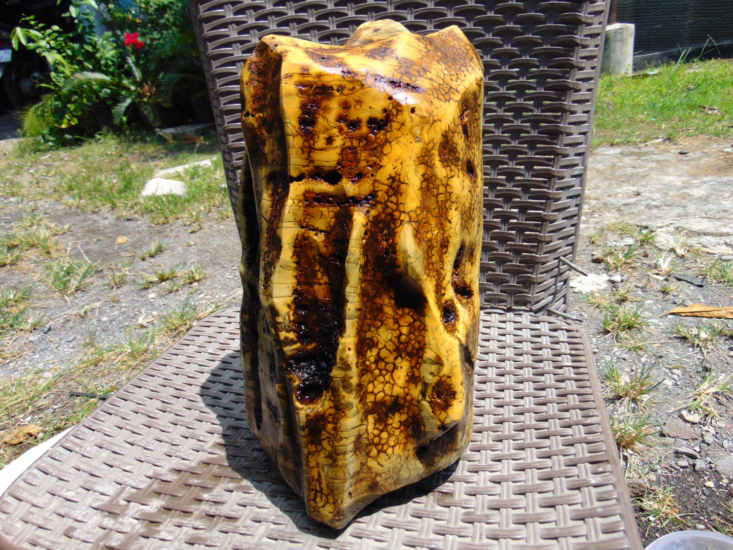 4606 gram Polished Indonesia Yellow Fragrance Amber for Healing K830