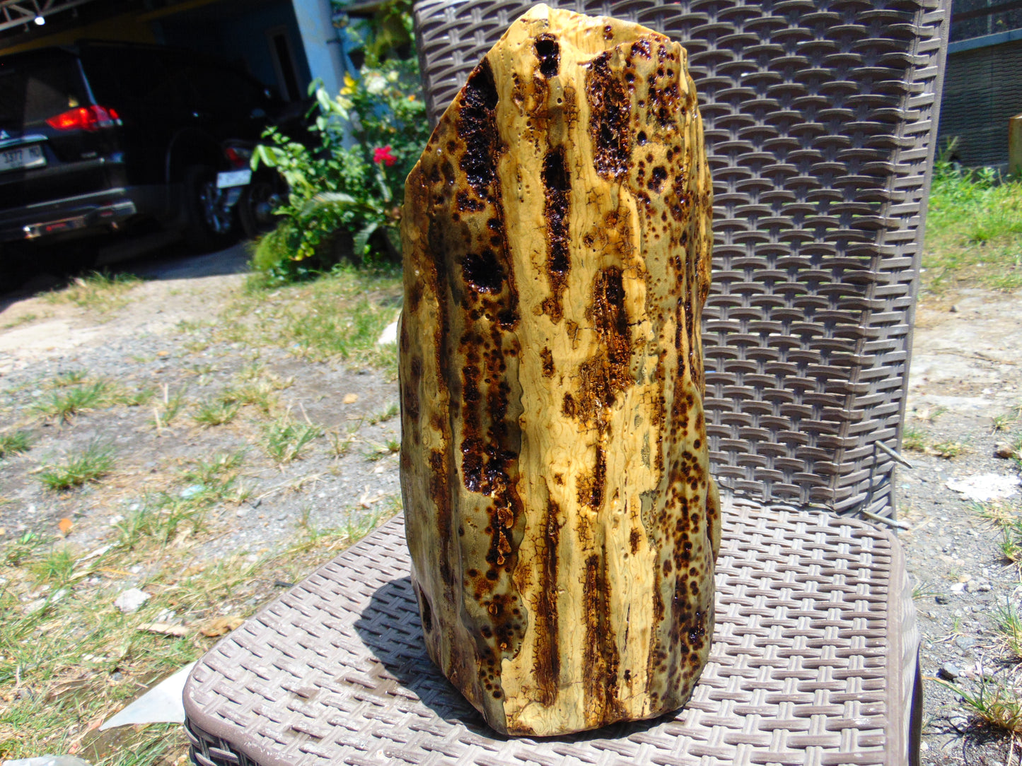 5242 gram Polished Indonesia Yellow Fragrance Amber for Healing K829