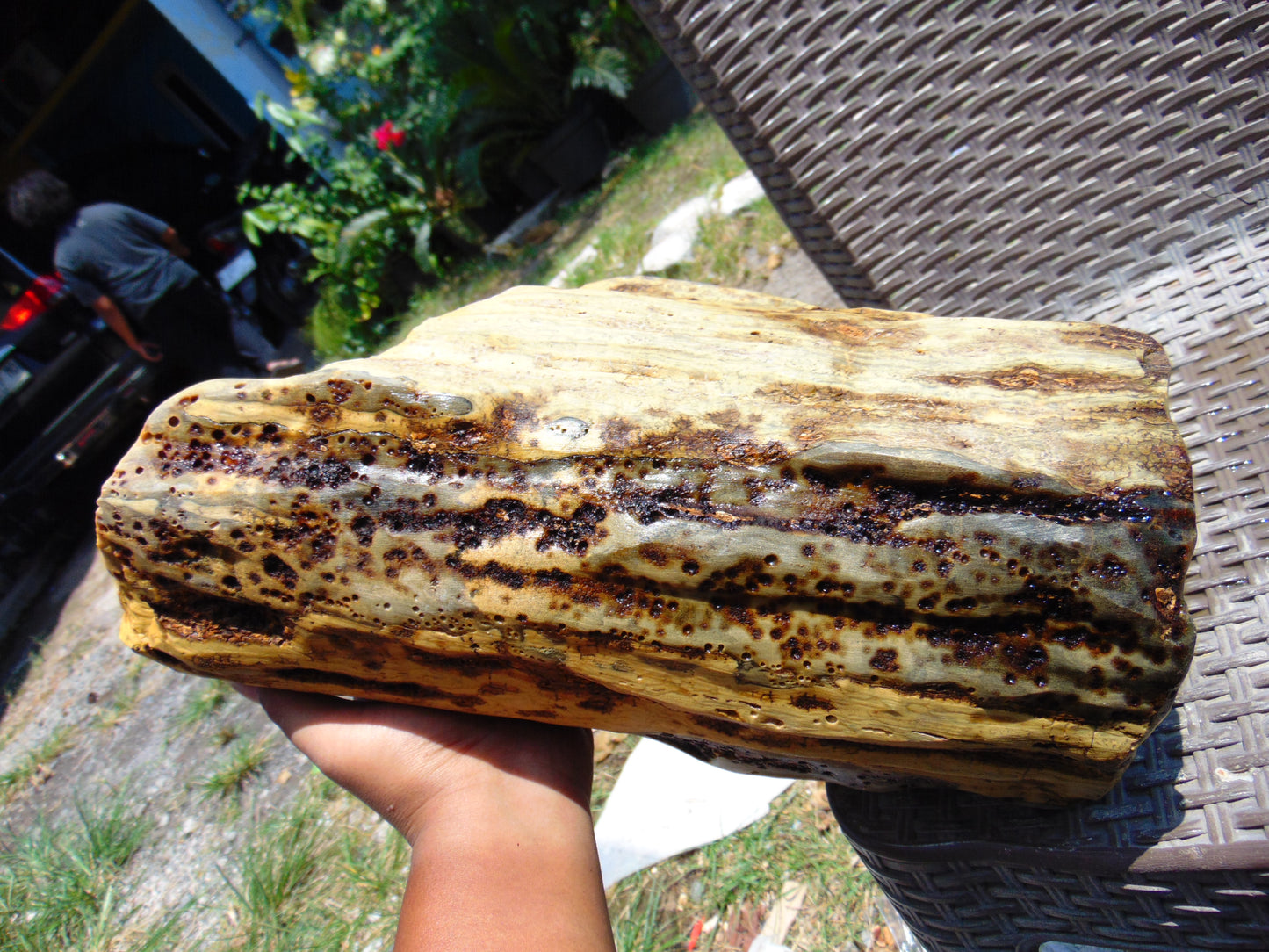 5242 gram Polished Indonesia Yellow Fragrance Amber for Healing K829