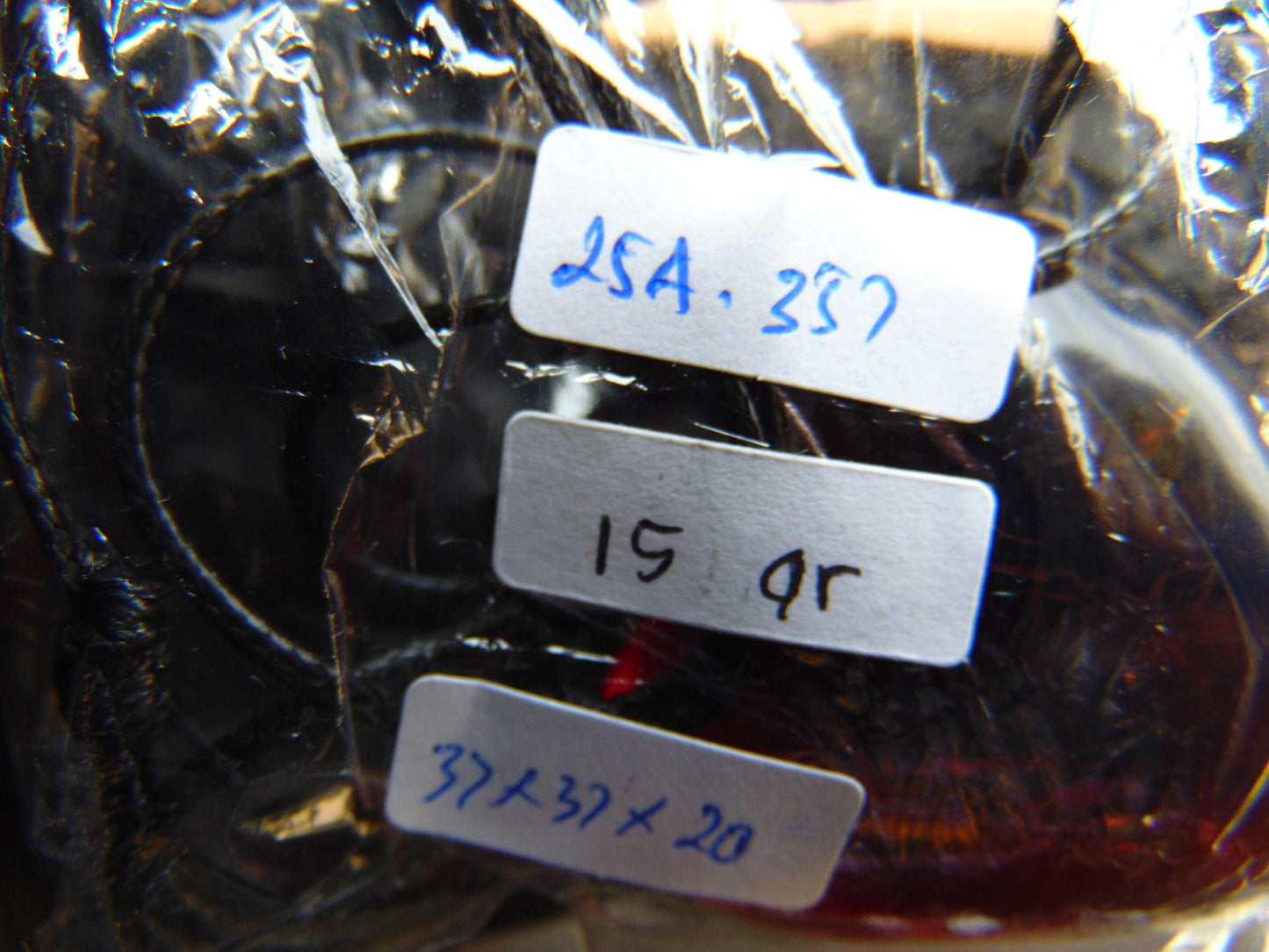 15 gr Heart Pendant Indonesian Blue Amber for Healing 25A357