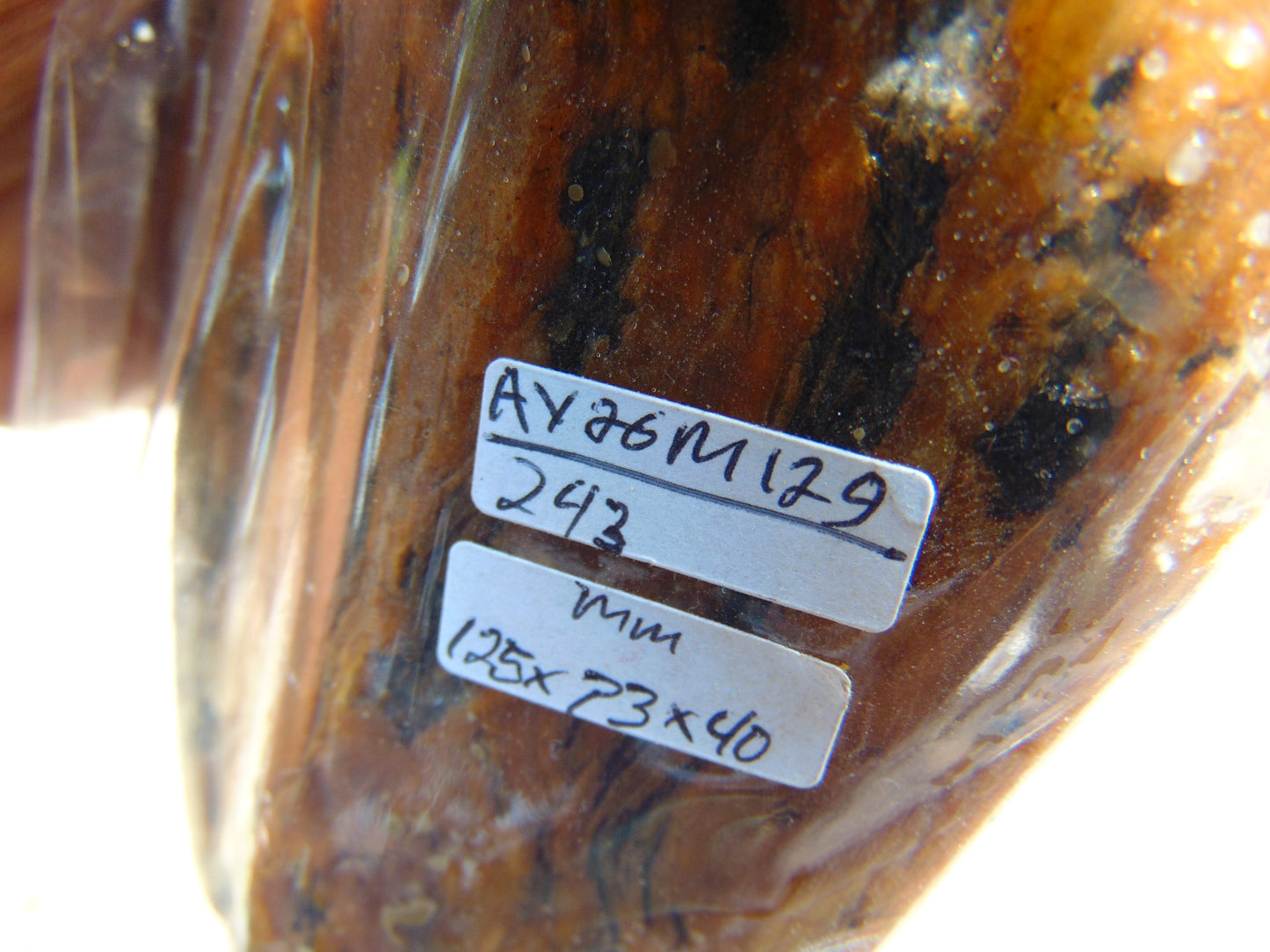 243 gram Polished Indonesia Yellow Aromatic Amber for Healing AY26M129