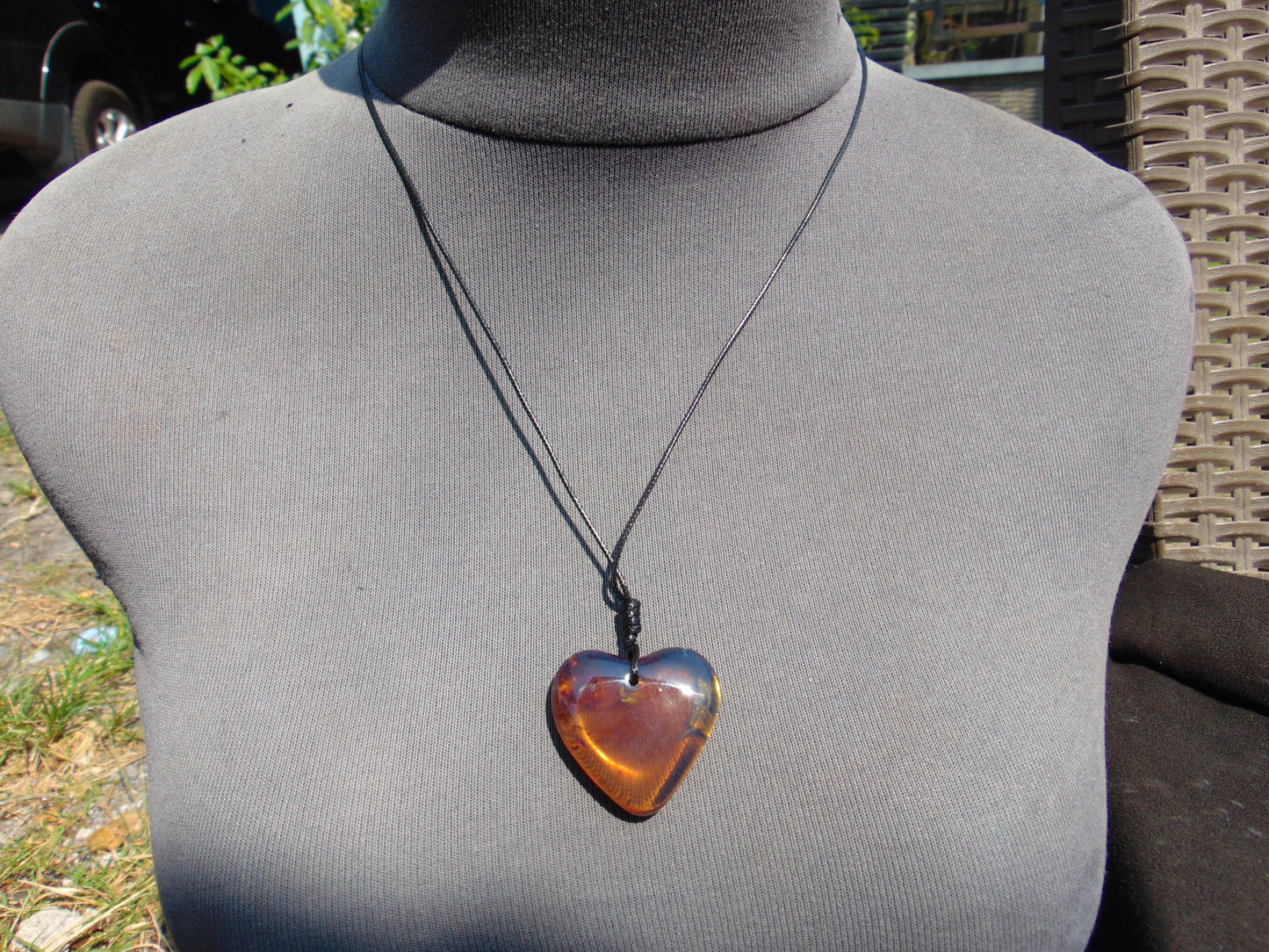 5 gr 35X34X8 mm Pendant Indonesian Blue Amber for Healing A1K70