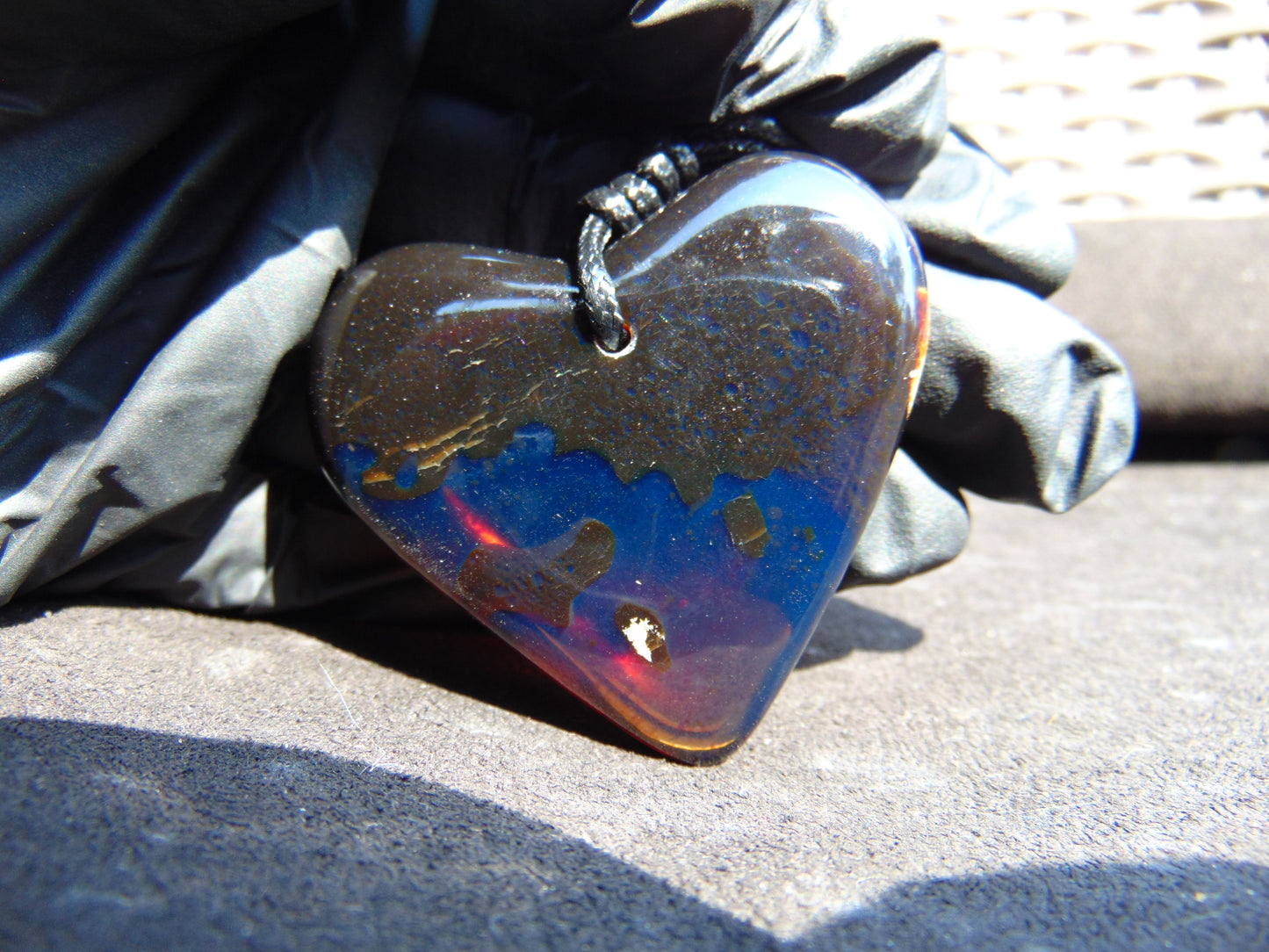 20 gr 50X51X13 mm Pendant Indonesian Blue Amber for Healing AK183