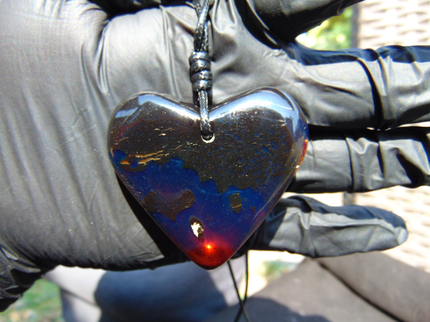 20 gr 50X51X13 mm Pendant Indonesian Blue Amber for Healing AK183