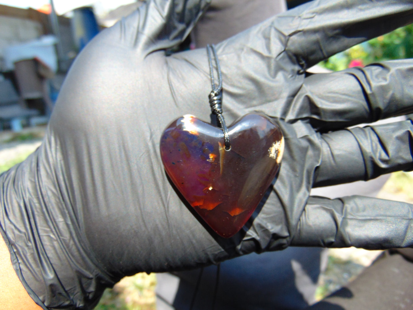 15 gram 44x43x15 mm Pendant Indonesian Blue Amber for Healing 25N60