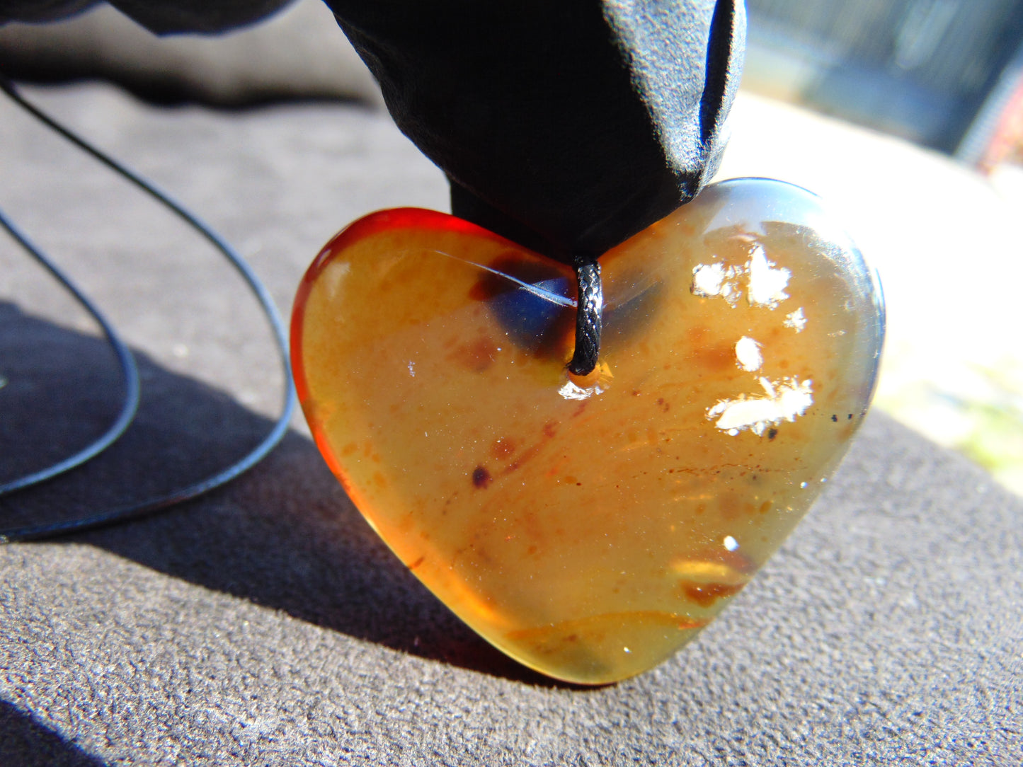 12 gr 42X42X11 mm Pendant Indonesian Blue Amber for Healing A1K109