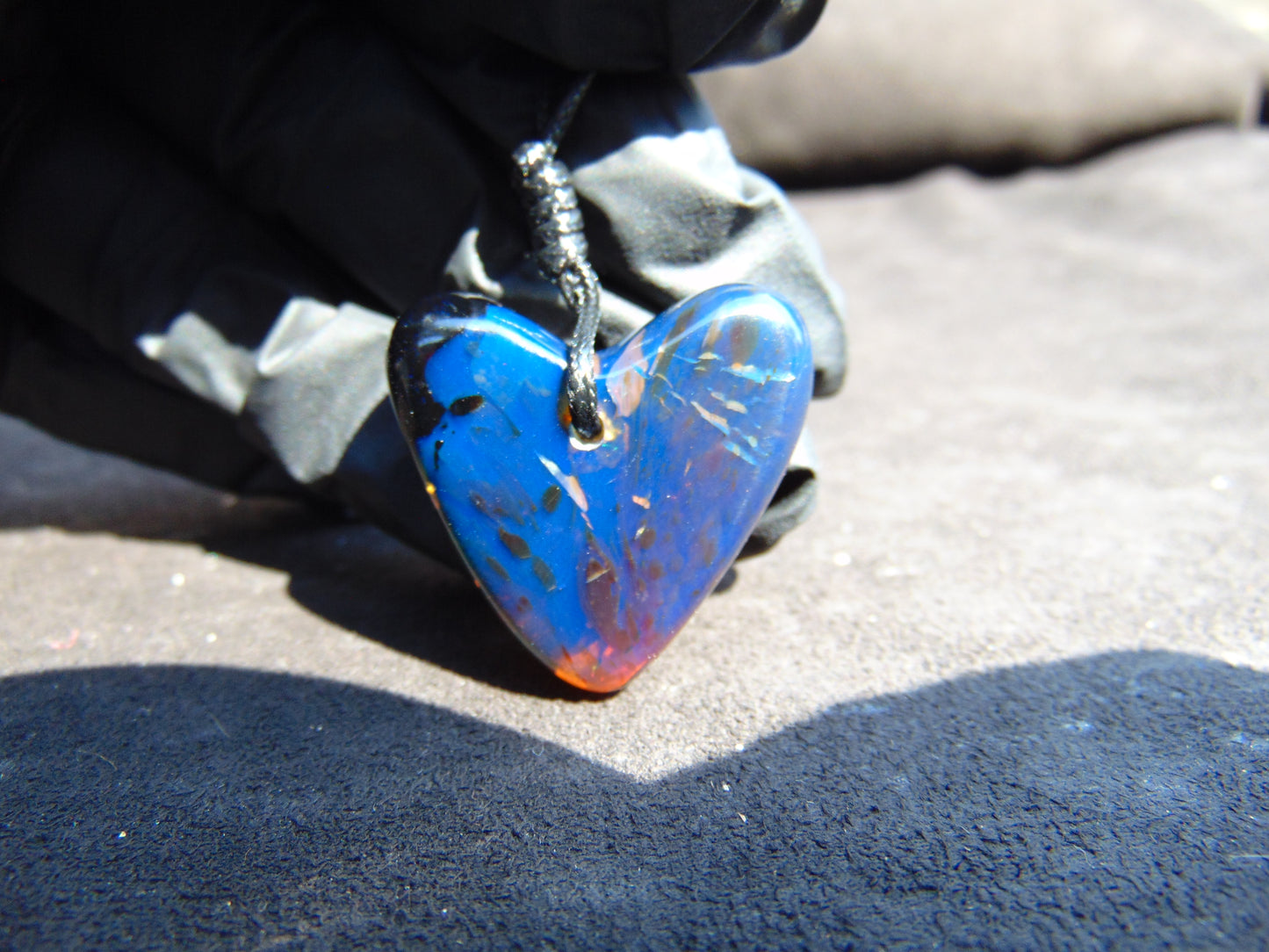 6 gr 22X29X12 mm Pendant Indonesian Blue Amber for Healing PBY703