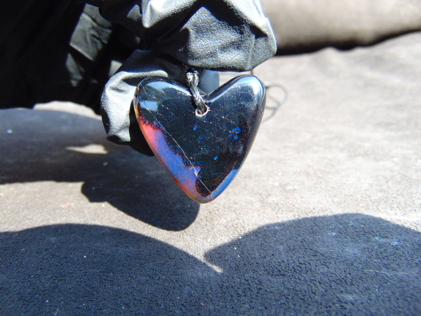 6 gr 22X29X12 mm Pendant Indonesian Blue Amber for Healing PBY703