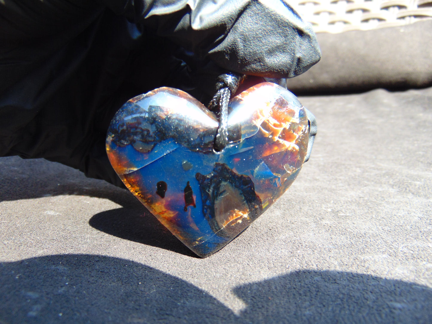 21 gr 50X53X15 mm Pendant Indonesian Blue Amber for Healing AR31