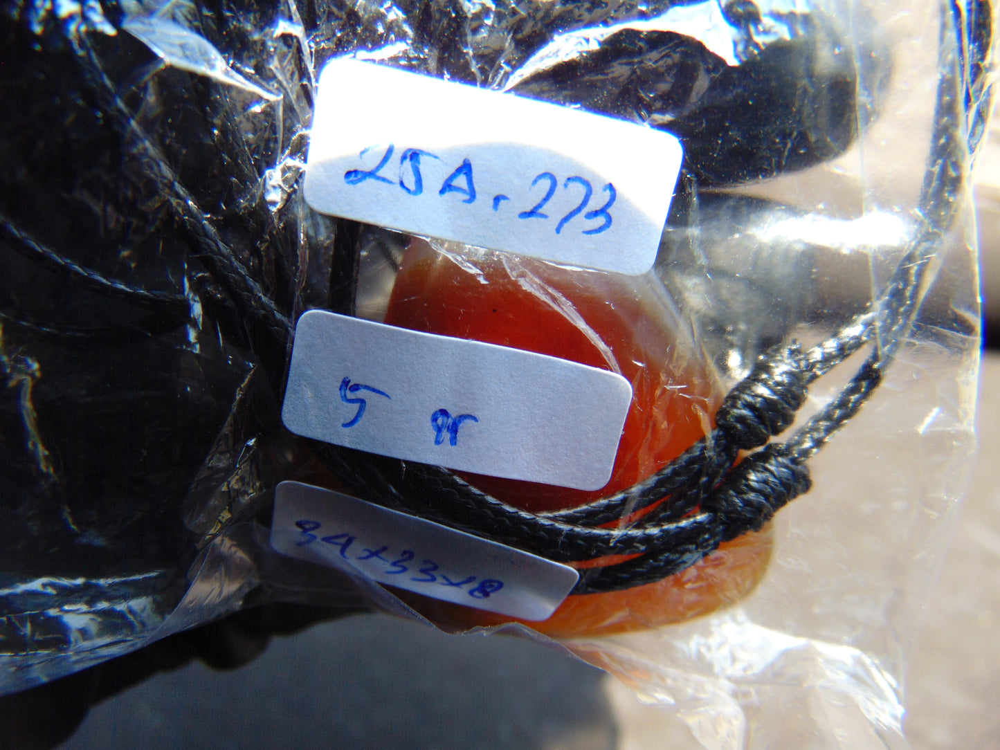 5 gr Heart Pendant Indonesian Red Amber for Healing 25A273