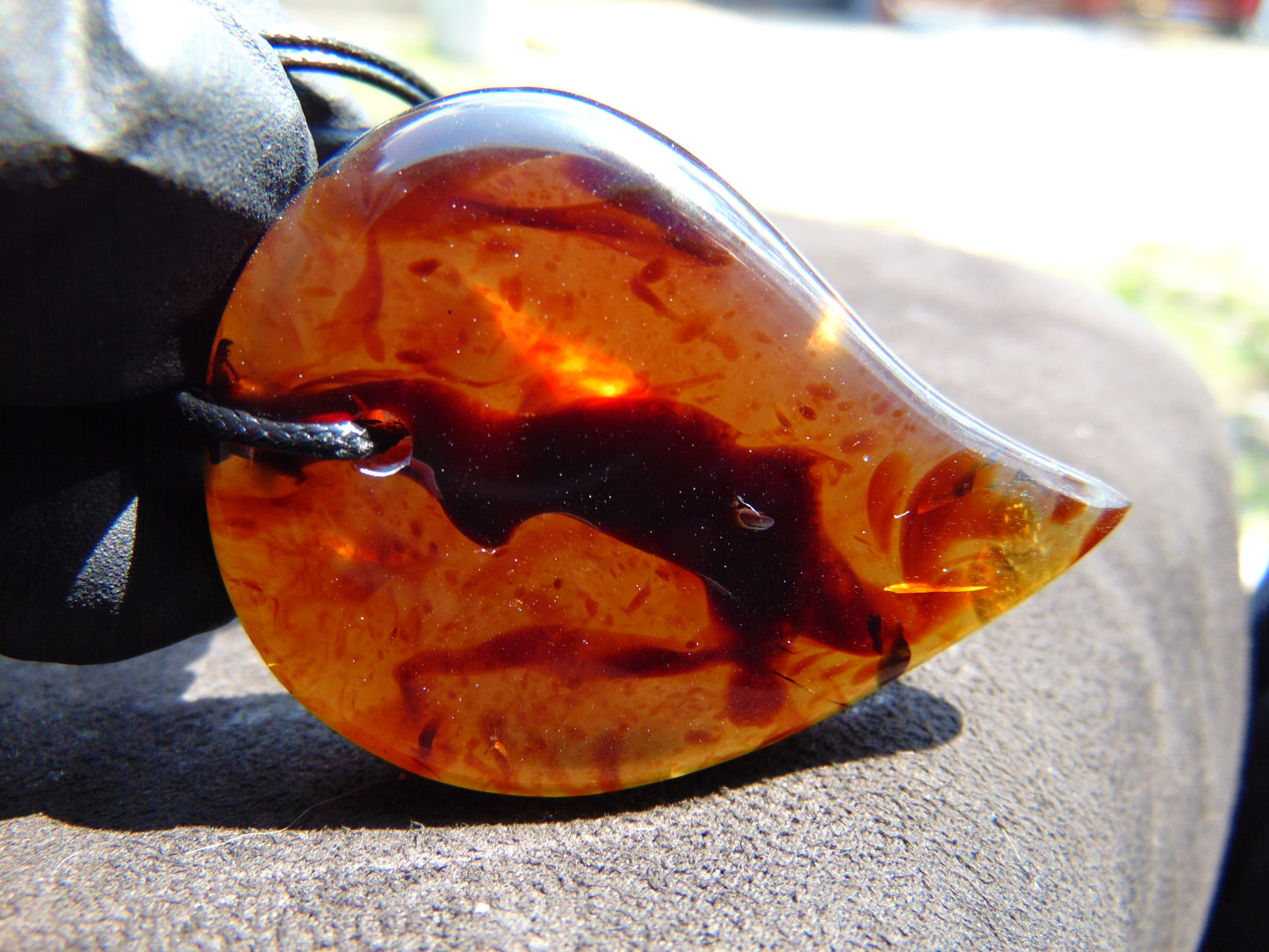 15 gr 53x39x12 mm Pendant Indonesian Sky Blue Amber for Healing 25Y27