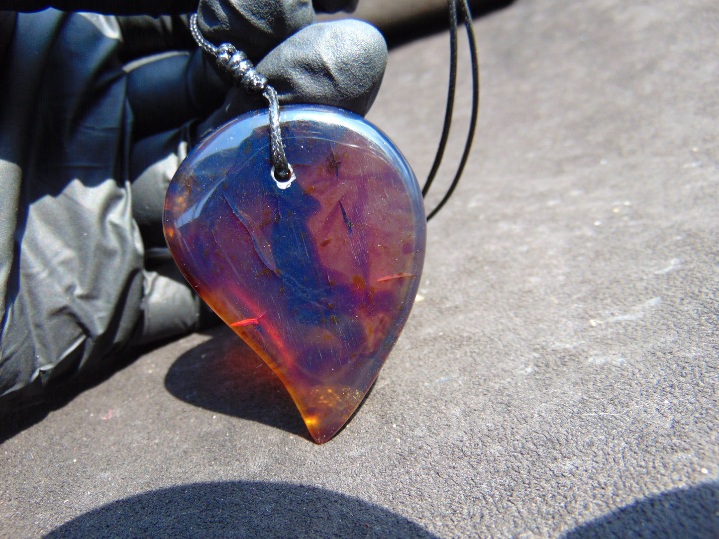 15 gr 53x39x12 mm Pendant Indonesian Sky Blue Amber for Healing 25Y27