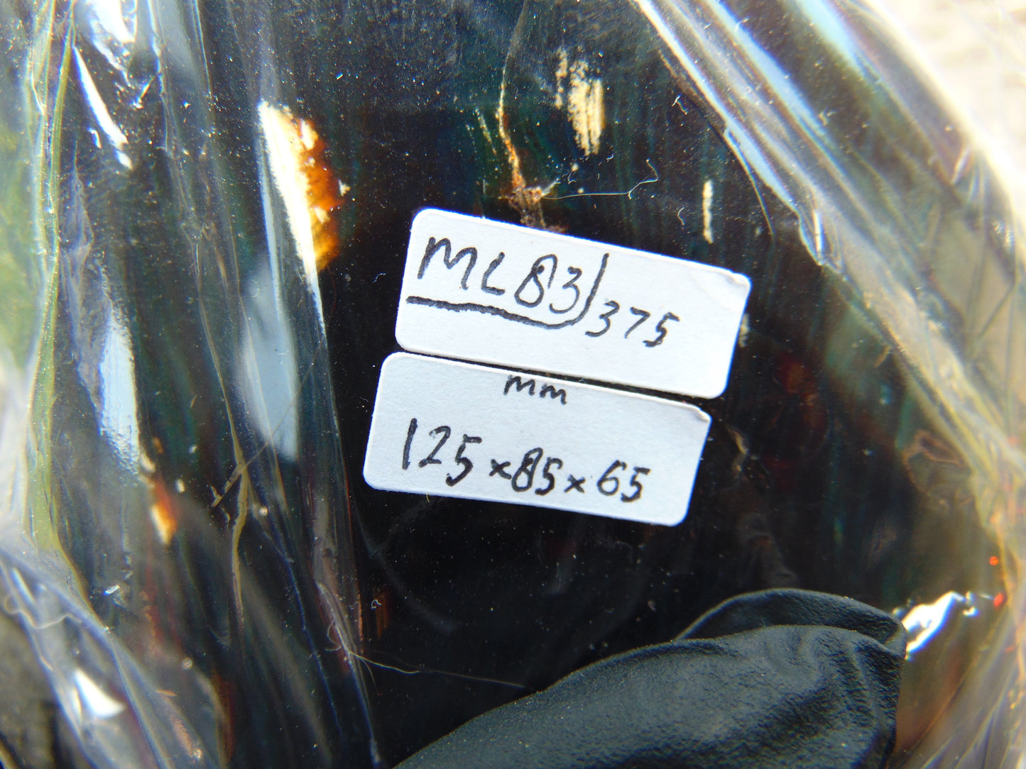 373 gram Full polished Indonesian Dark Green Amber for Healing ML83